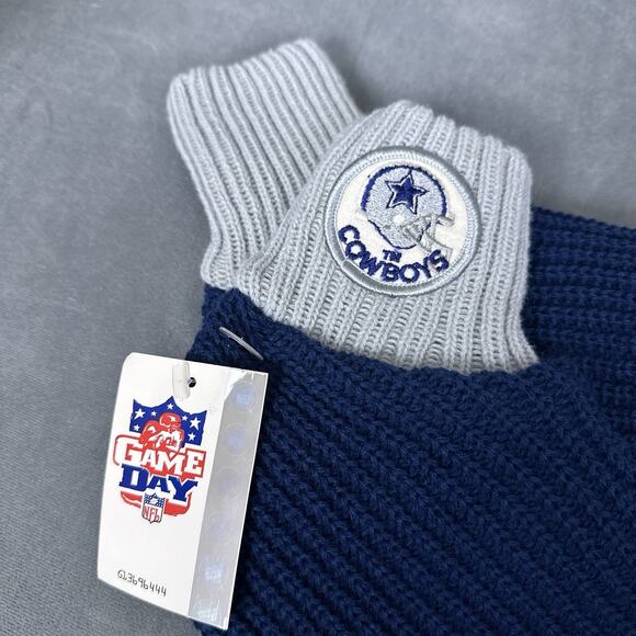 Vintage Game Day NFL Dallas Cowboys Slipper Sox Knit Booties New NOS Deadstock - Picture 3 of 7